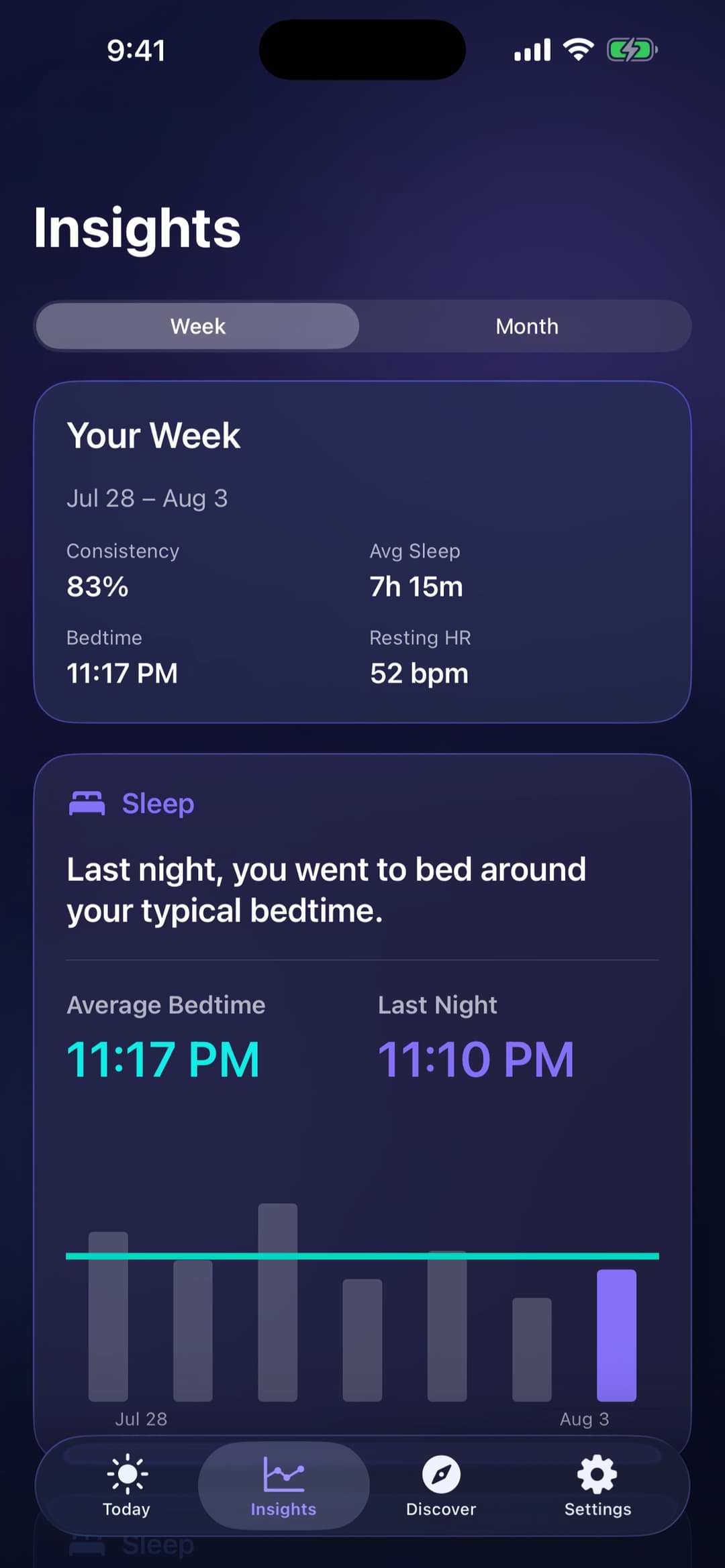 Circa sleep routine app screenshot 3