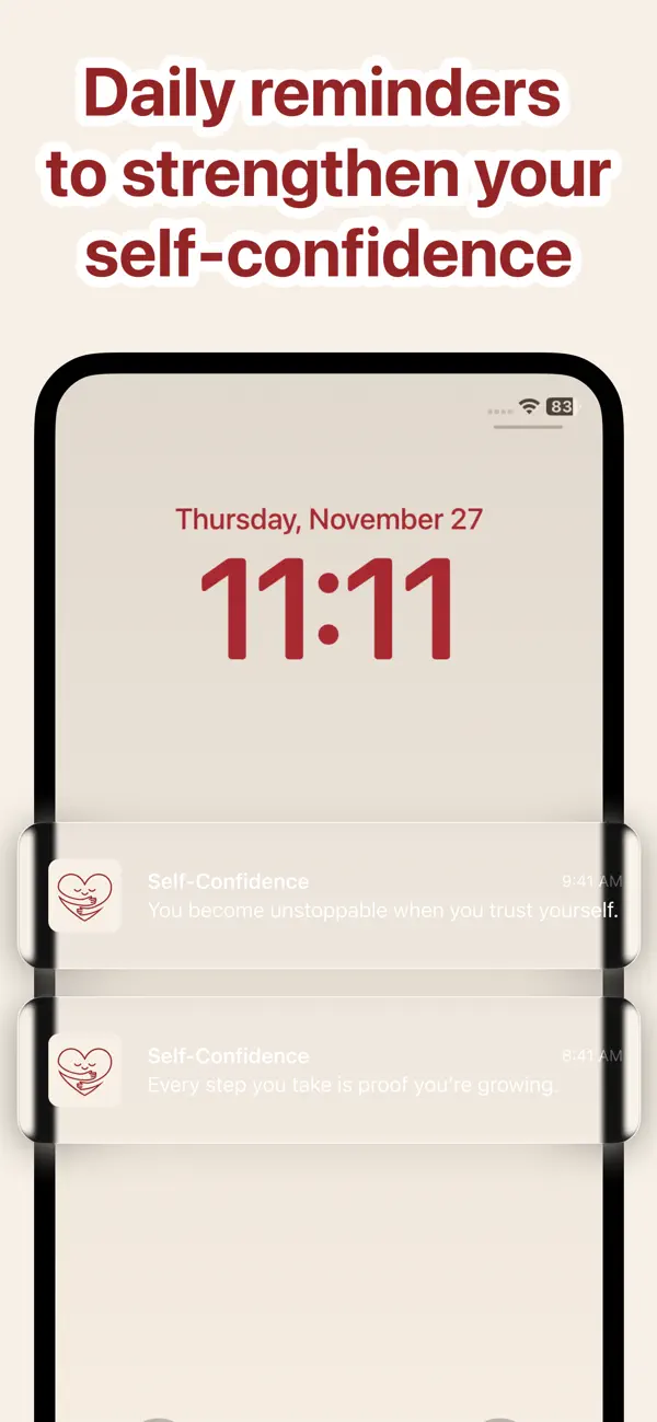Self Confidence placeholder screenshot 1