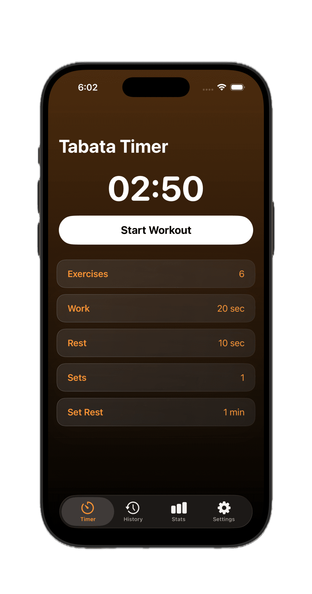 Tabata Timer placeholder screenshot 1