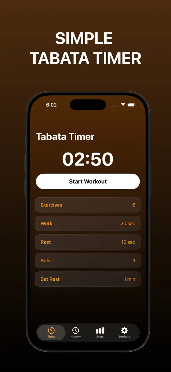 Tabata Timer placeholder screenshot 1